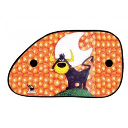 PARASOL LATERAL  quot ANIMALS ON BOARD quot  65x38CM  TORO