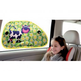 PARASOL LATERAL  quot ANIMALS ON BOARD quot  65x38CM  TORO