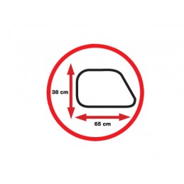 PARASOL LATERAL  quot ANIMALS ON BOARD quot  65x38CM  TORO