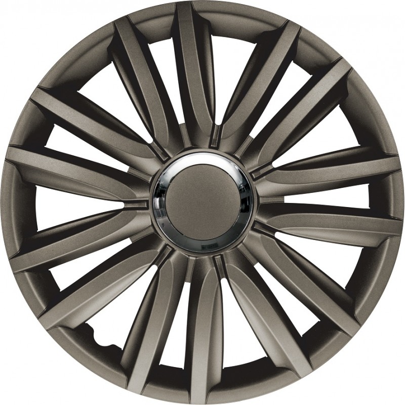 TAPACUBOS RUEDA Intenso Pro 16 quot  gun metal   aro Chrome