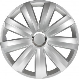 TAPACUBOS RUEDA Venture Pro 15 quot  Silver   aro Chrome
