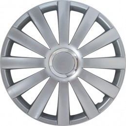 TAPACUBOS RUEDA Spyder 17   Silver   Aro chormado