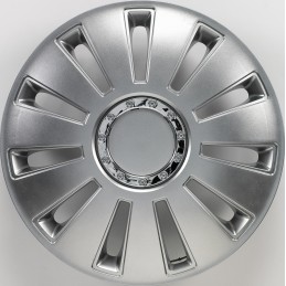 TAPACUBOS RUEDA Silverstone PRO 16 quot  sulver   Aro chrome