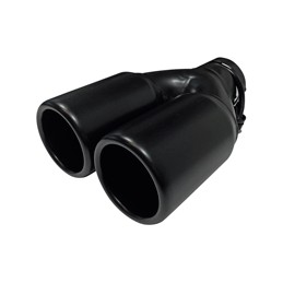 COLA ESCAPE DOBLE REDONDA 2x76mm   L220mm   45 60mm NEGRA