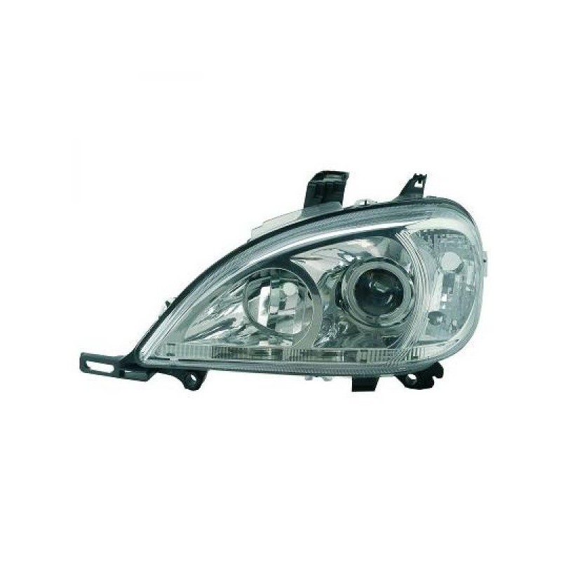 JUEGO FAROS DE DISENO MERCEDES CLASE M W163  98 01 CRISTAL CLARO