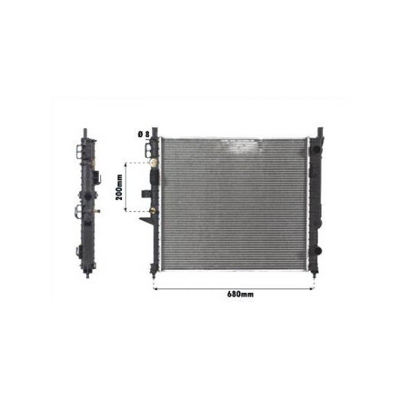 RADIADOR MERCEDES CLAS M W163  99  gt  gt  609X555 270 CDI M A    AC