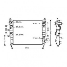 RADIADOR MERCEDES CLASE M W163  99  gt  gt  610X545 230 320 420    AC 