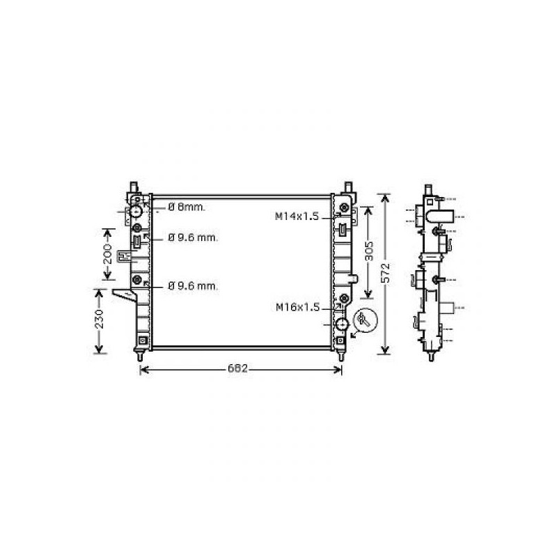 RADIADOR MERCEDES CLASE M W163  99  gt  gt  610X545 230 320 420    AC 