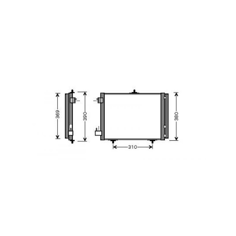 CONDENSADOR PEUGEOT  gt  420X374X16 1 4 HDI 1 6 88KW 1 4
