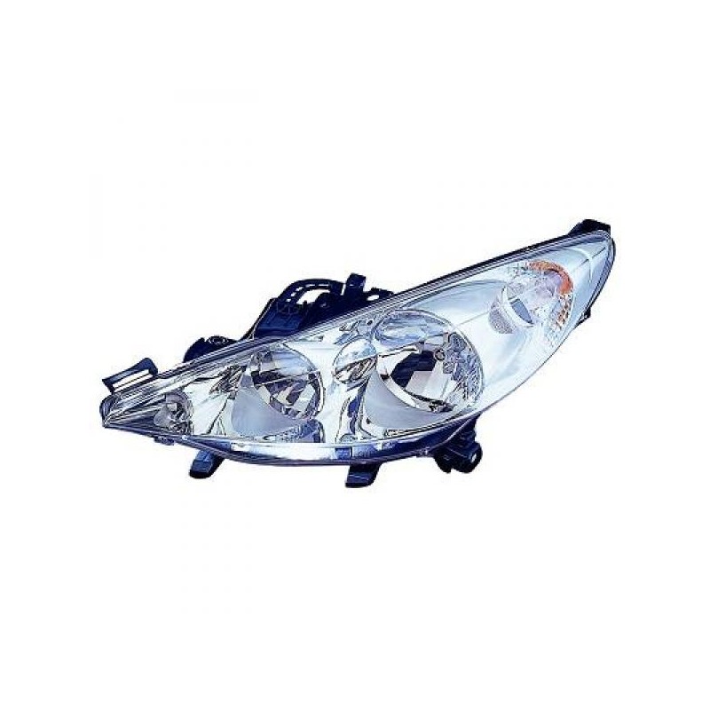 FARO IZQUIERDO PEUGEOT 207  06 12 H7 H1 VALEO CON MOTOR PARA SIS