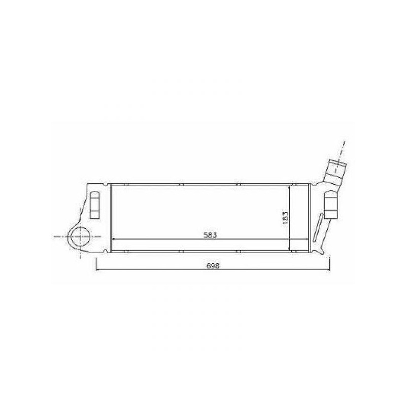 RADIADOR DE AIRE RENAULT SCENIC 03 06   gt  gt  584X187 SCENIC 1 9DCI