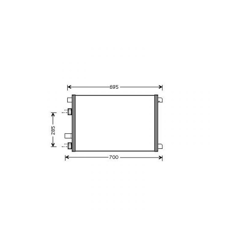CONDENSADOR RENAULT SCENIC  06 09 615X396  2 CONEXIONES INDIVIDU