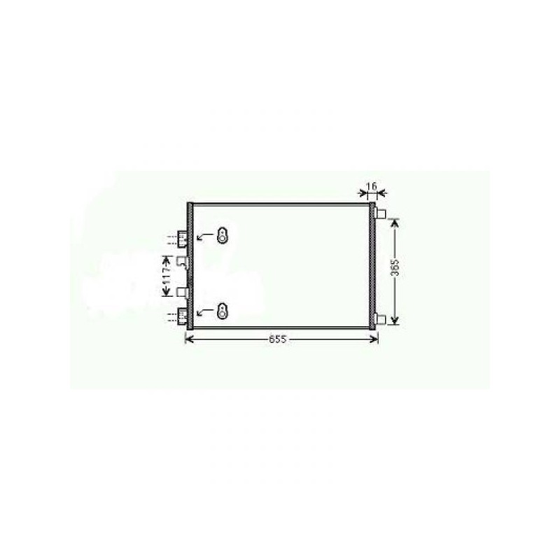 CONDENSADOR RENAULT SCENIC 06 09 530X390  SOPORTE LOCALIZADO DCH