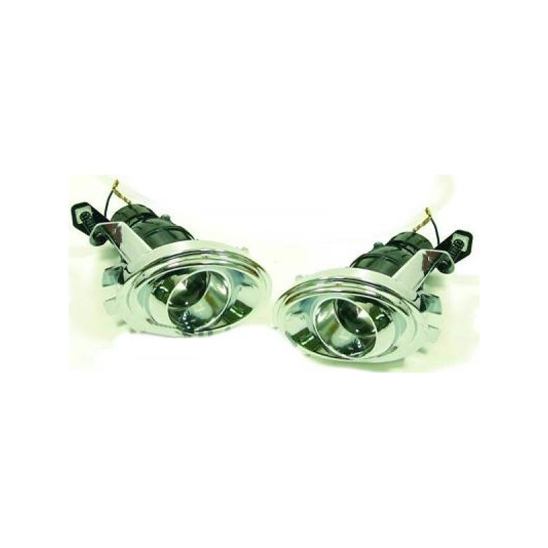 SET PROYECTOR ANTINIEBLAS BMW E46 39  95  gt  gt  LOOK M CROMADO