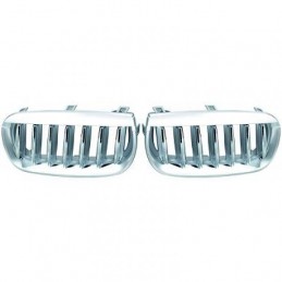 SET PARRILLAS DE DISENO BMW X3 03 10 CROMADAS