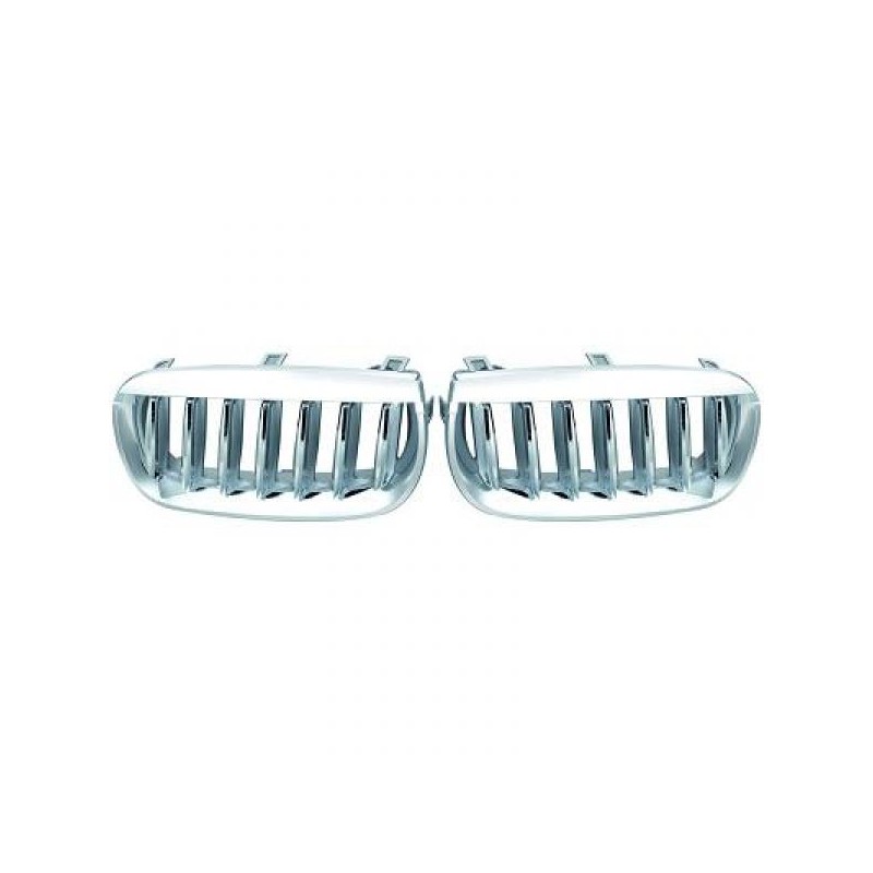 SET PARRILLAS DE DISENO BMW X3 03 10 CROMADAS