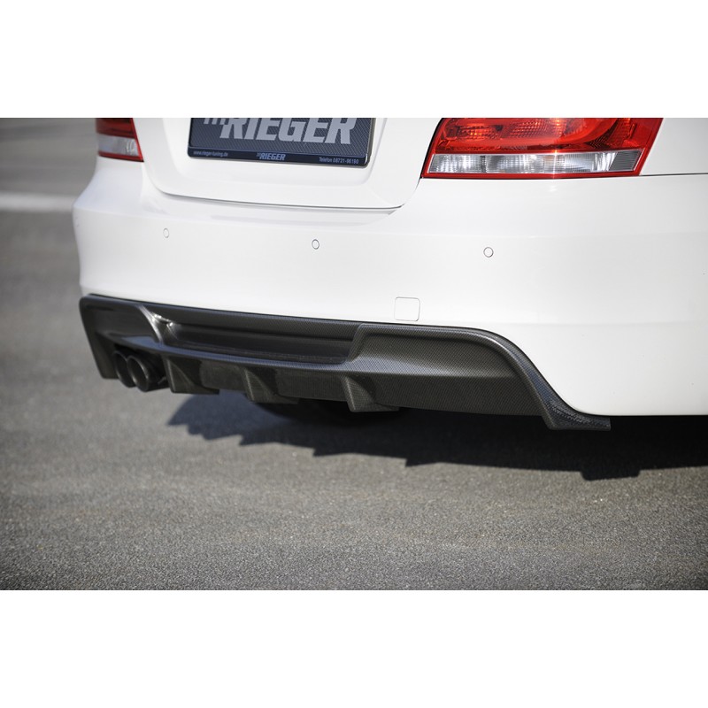 Difusor trasero BMW E82 88 pack M RIEGER carbon look