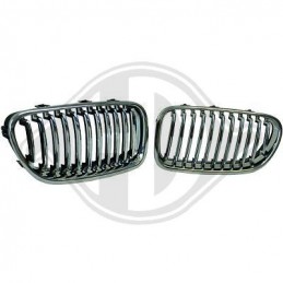 SET PARRILLAS DE DISENO BMW F10 11 10  gt  gt  CROMADAS