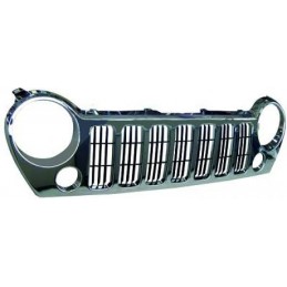 PARRILLA FRONTAL JEEP CHEROKEE LIBERTY  05 07 CROMADO   AGUJERO 
