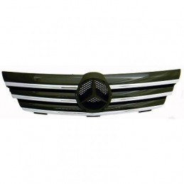 PARRILLA DEPORTIVA MERCEDES W203  04  gt  gt  CROMADO  NEGRO