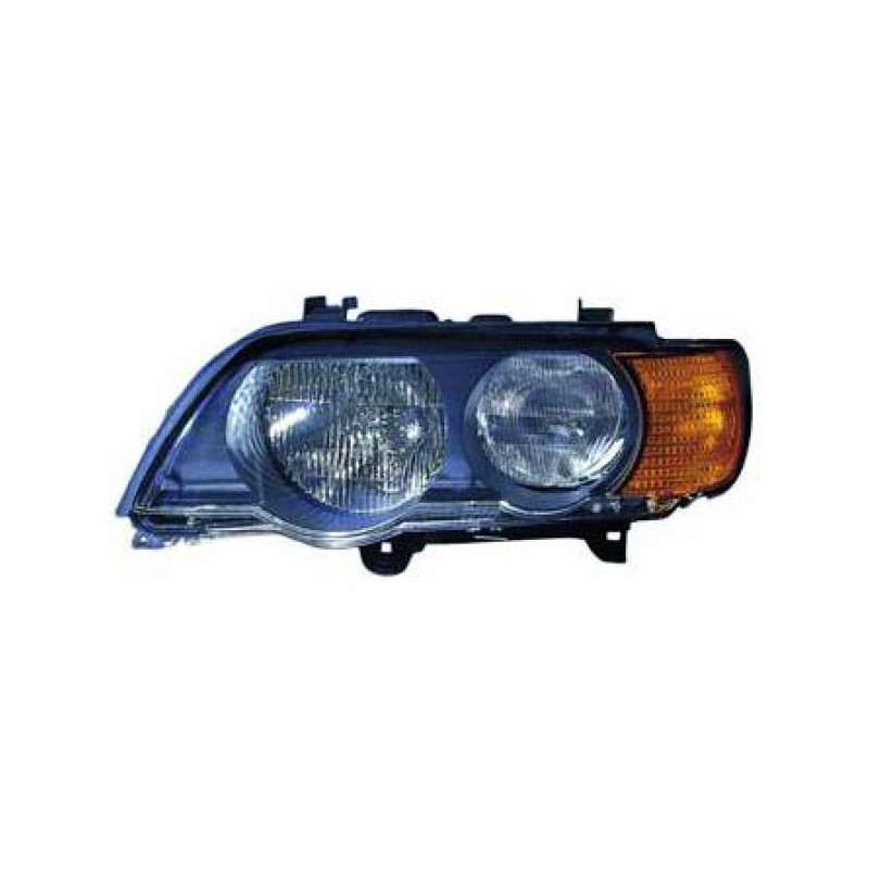 FARO IZQUIERDO BMW X5 99 03 TYC INTERMITENTE AMARILLO H7 HB3 MOT