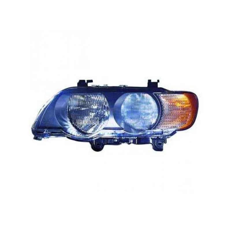 FARO IZQUIERDO BMW X5 99 03 TYC INTERMITENTE BLANCO H7 HB3 MOTOR