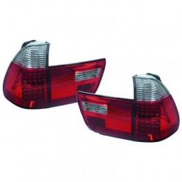 JUEGO PILOTOS DISENO BMW X5  99 03 LED CRISTAL CLARO ROJO BLANCO