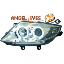 JUEGO FAROS DE DISENO BMW Z4  03 09  CRISTAL CLARO CROMADO 2 ANI