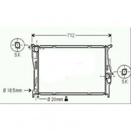 REFRIGERADOR BMW X1 E84 09   gt  gt  600X345X30MM A M 170 KW DIESEL