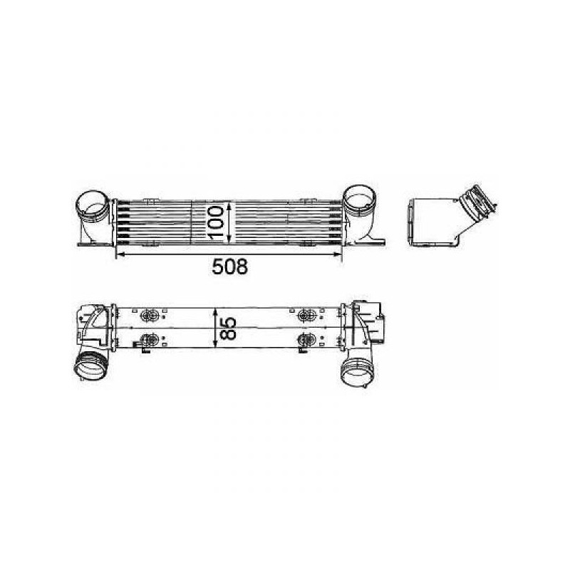 CARGADOR DE AIRE X1 E84 09    gt  gt  508x100x85mm 318 320d 118   120D