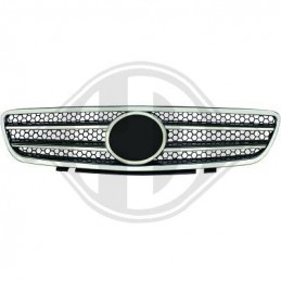PARRILLA DEPORTIVA MERCEDES SL R230  01 06 CROMADO  NEGRO