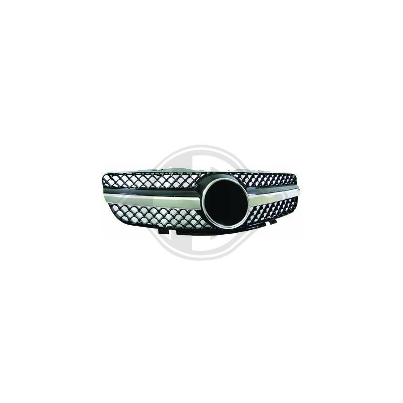 PARRILLA DEPORTIVA MERCEDES SL R230  01 06 CROMADO  NEGRO
