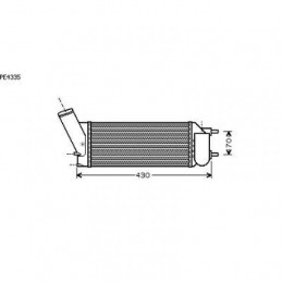 ENFRIADOR DE AIRE P 307  gt  gt  300X145X80 2 0 HDI 100 KW