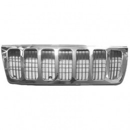 PARRILLA JEEP GRAND CHEROKEE  99 03 CROMADO  NEGRO MARCO CROMADO
