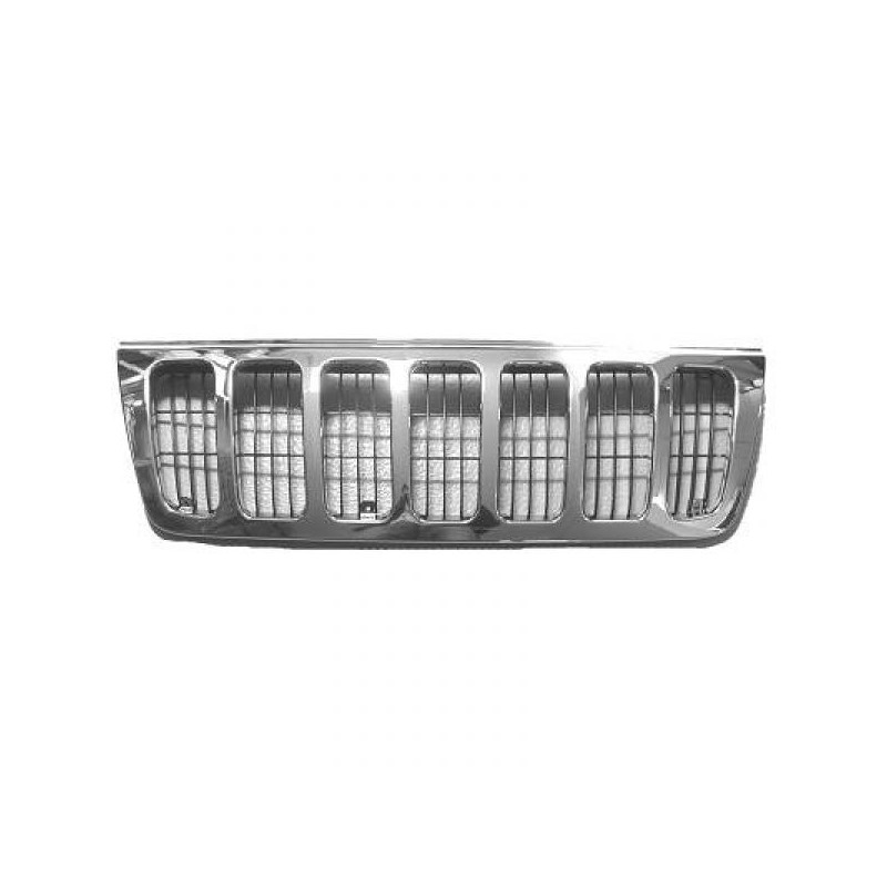 PARRILLA JEEP GRAND CHEROKEE  99 03 CROMADO  NEGRO MARCO CROMADO