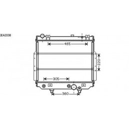 RADIADOR JEEP GRAND CHEROKEE  99 02  500X617  3 1 D AUTOM TURBO 