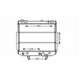 RADIADOR JEEP GRAND CHEROKEE II  99 05 500X620X57 3 1 TD 3125CC 