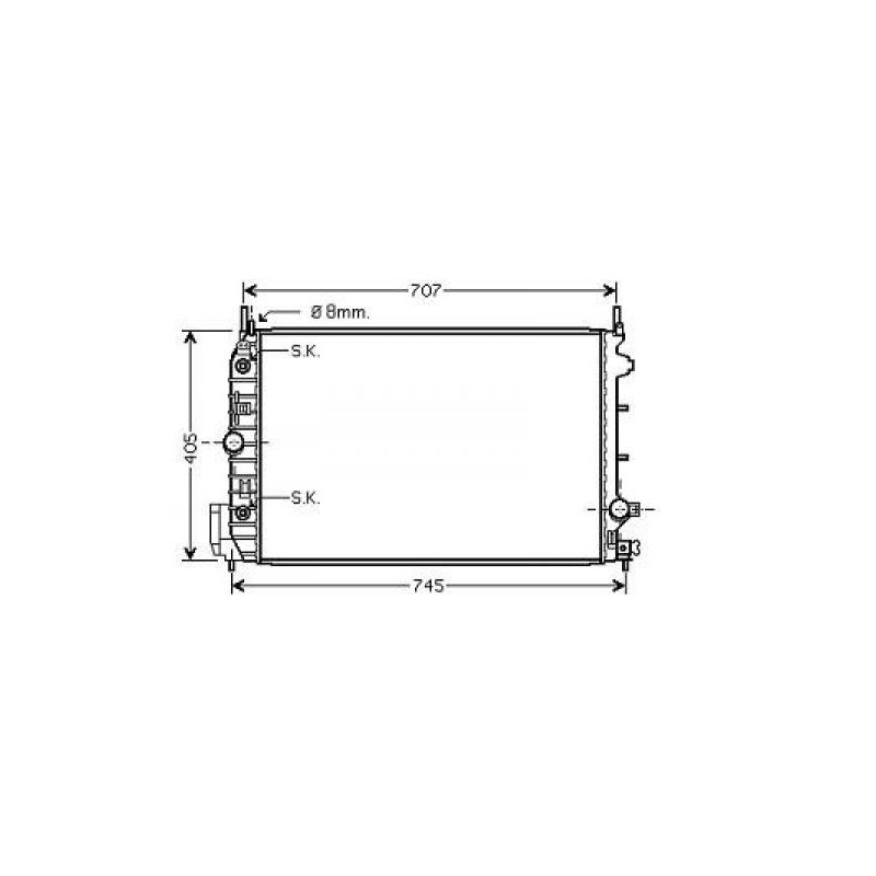 RADIADOR OPEL SIGNUM VECTRA C 02  gt  gt  650X415 1 9 CDTI AUTOM