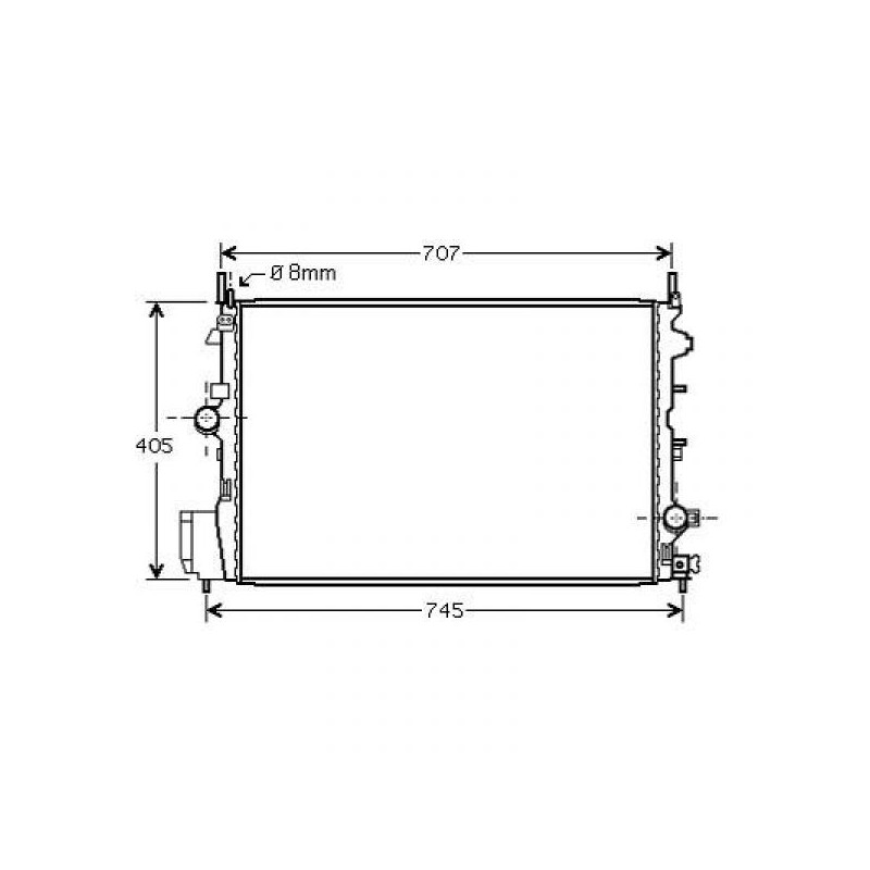 RADIADOR OPEL SIGNUM VECTRA C 04  gt  gt  650X415 1 9 CDTI MANUAL