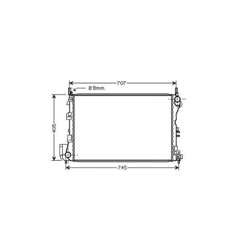 RADIADOR OPEL SIGNUM VECTRA C  02  gt  gt  650X417 2 2DTI 16V 3 2I