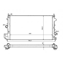 RADIADOR OPEL SIGNUM VECTRA C  04  gt  gt  650X415 1 9 CDTI