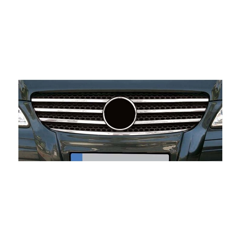 CUBRE PARRILLA 7 unidades ACERO INOXIDABLE MERCEDES VIANO 2003 gt 