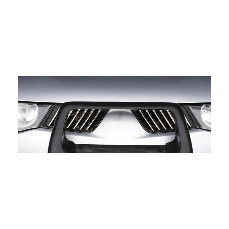 CUBRE PARRILLA 14 unidades ACERO INOXIDABLE MITSUBISHI L200 01 0