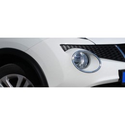 MARCO FAROS 2 unidades ACERO INOXIDABLE NISSAN JUKE 2010 gt 