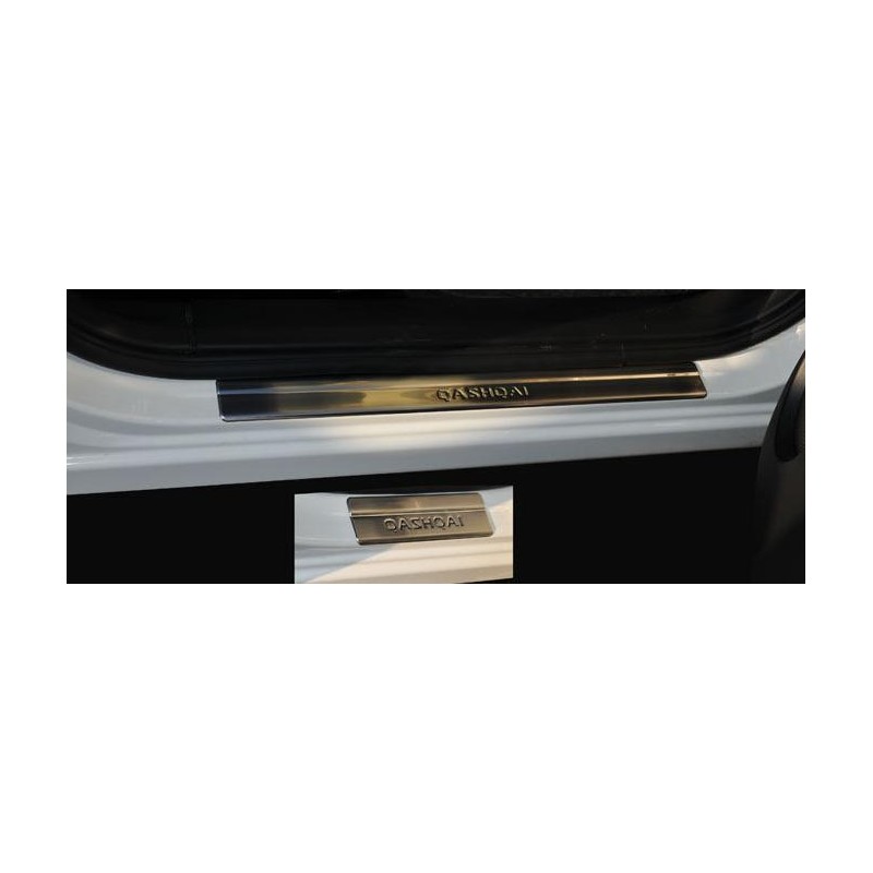 UMBRALES DE PUERTA 4 unidades ACERO INOXIDABLE NISSAN QASHQAI 20