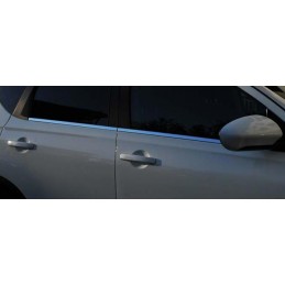 CUBRE MARCO VENTANA 4 unidades ACERO INOXIDABLE NISSAN QASHQAI 2