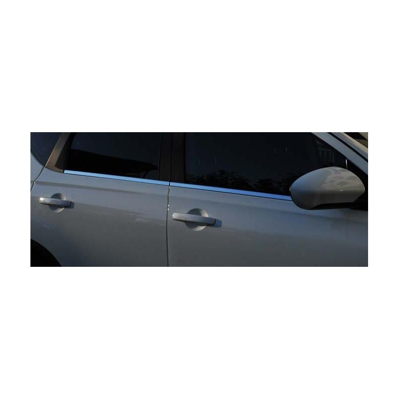 CUBRE MARCO VENTANA 4 unidades ACERO INOXIDABLE NISSAN QASHQAI 2