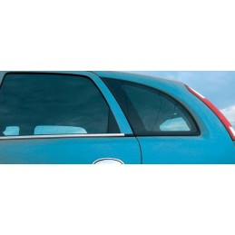 CUBRE MARCO VENTANA 4 unidades ACERO INOXIDABLE OPEL MERIVA 2002