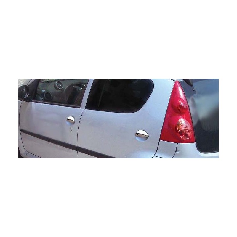 CUBRE MANETAS 4 puertas ACERO INOXIDABLE PEUGEOT 107 08 07 gt 