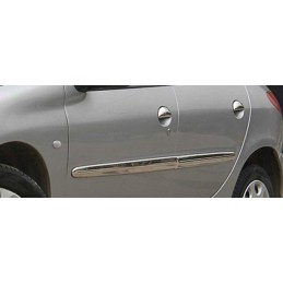 CUBRE MOLDURAS PUERTA 4 unidades ACERO INOXIDABLE PEUGEOT 206 10